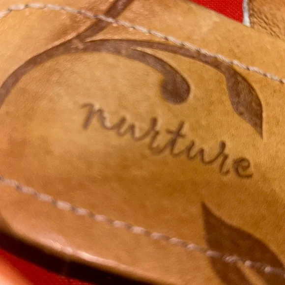 NWT⭐️NURTURE🌻LEATHER “Marrlowe” SANDALS Size 8.5🤎Color: Parker Tan - Picture 7 of 12